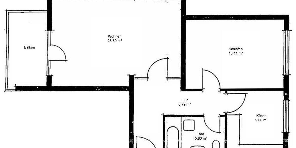 Etagenwohnung Freital - 2 Zimmer, 63 m&sup2;, 590&euro; | Angebot:26189762