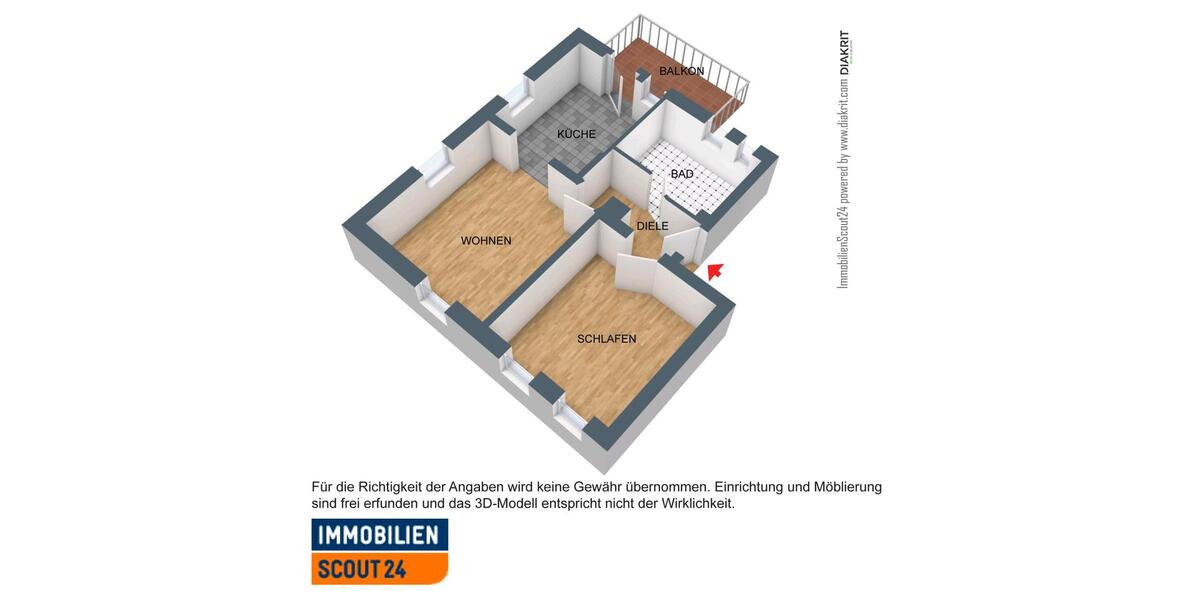 Erdgeschoßwohnung Freital - 1 Zimmer, 52 m&sup2;, 670&euro; | Angebot:25968113