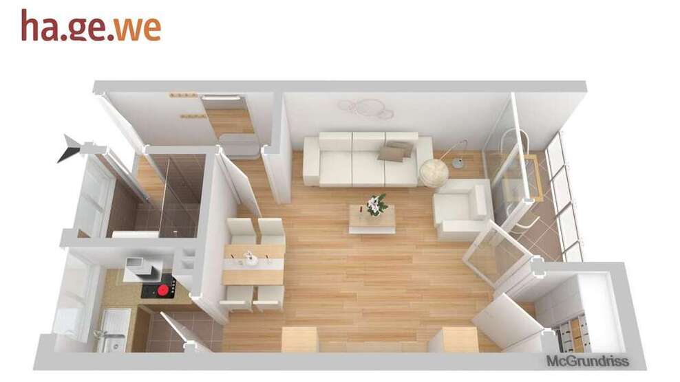 Wohnung zum Mieten in Hagen 244 € 40 m²