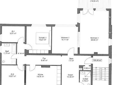 Wohnung Osnabrück Westerberg - 5 Zimmer, 156 m&sup2;, 1.750&euro; | Angebot:26065129