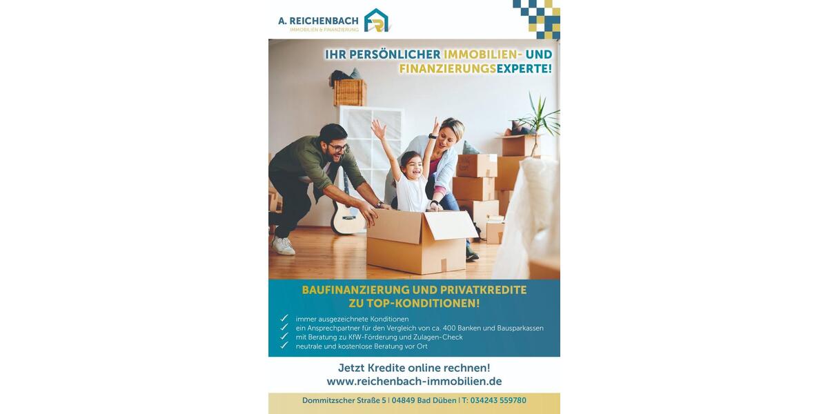 Etagenwohnung Bad Düben - 4 Zimmer, 109 m&sup2;, 1.155&euro; | Angebot:23844967