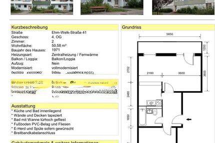 2 Raum Wohnung mit Möbel 2 zimmer