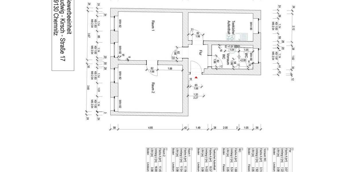 Gewerbeobjekt Chemnitz Sonnenberg - 2 Zimmer, 55 m&sup2;, 350&euro; | Angebot:26826557
