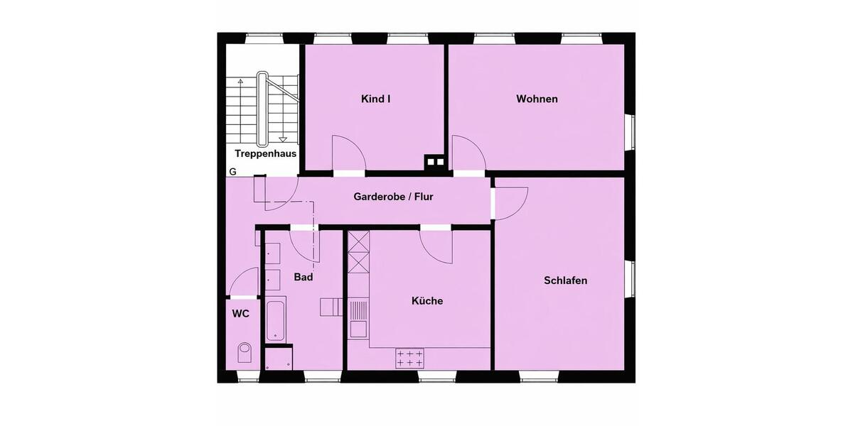 Etagenwohnung Nersingen - 3.5 Zimmer, 98 m&sup2;, 1.900&euro; | Angebot:26038534