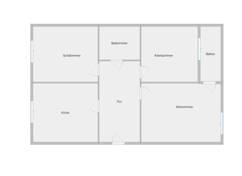 3 Zimmer Wohnung mit Balkon zimmer