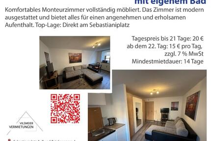 Monteurzimmer mit eigenem Bad zimmer
