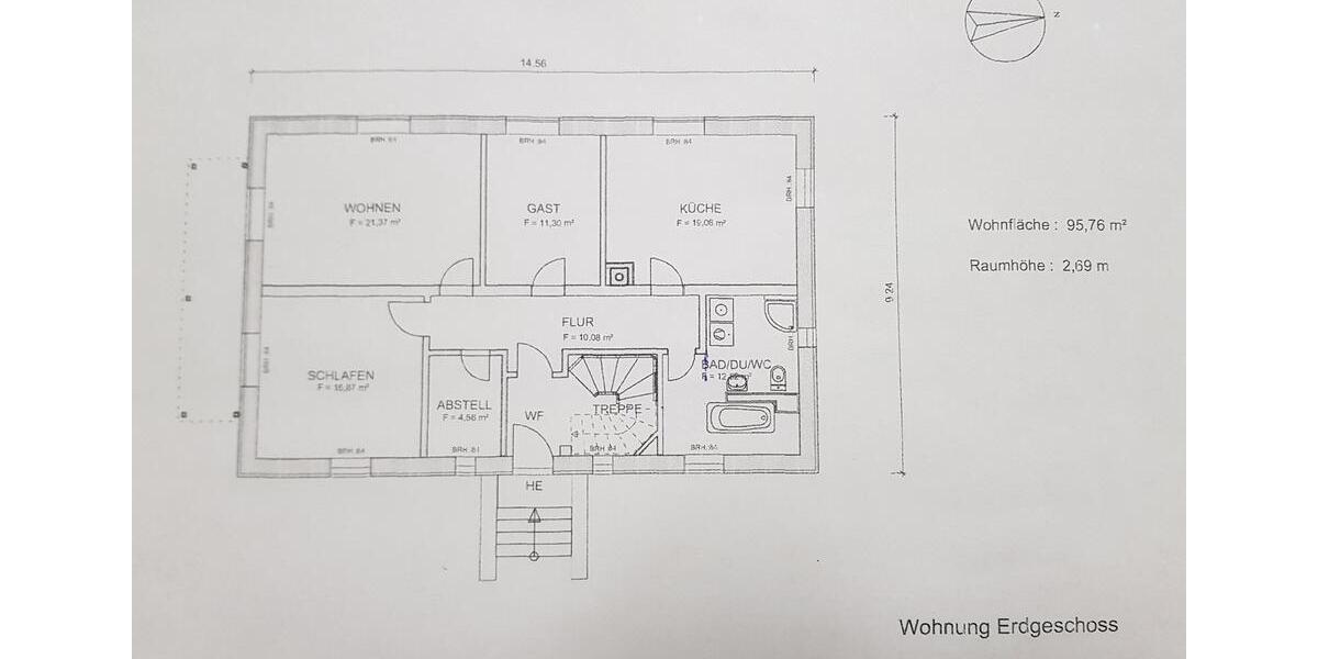 Erdgeschoßwohnung Eisfeld - 3 Zimmer, 100 m&sup2;, 680&euro; | Angebot:26523179