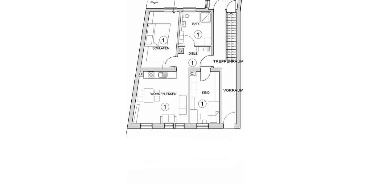 Erdgeschoßwohnung Speyer - 3 Zimmer, 65 m&sup2;, 1.200&euro; | Angebot:25824730