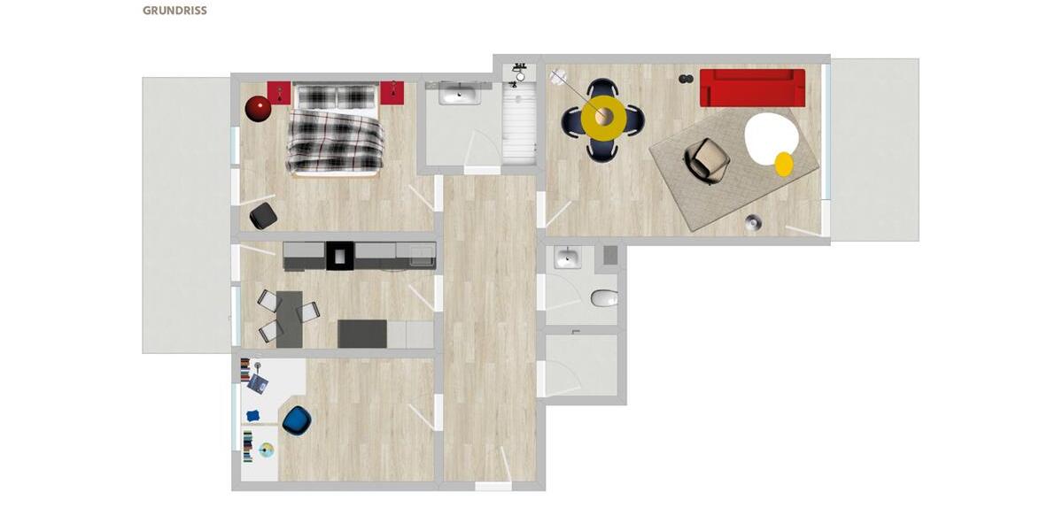 Etagenwohnung Coburg - 3 Zimmer, 85 m&sup2;, 890&euro; | Angebot:26636182