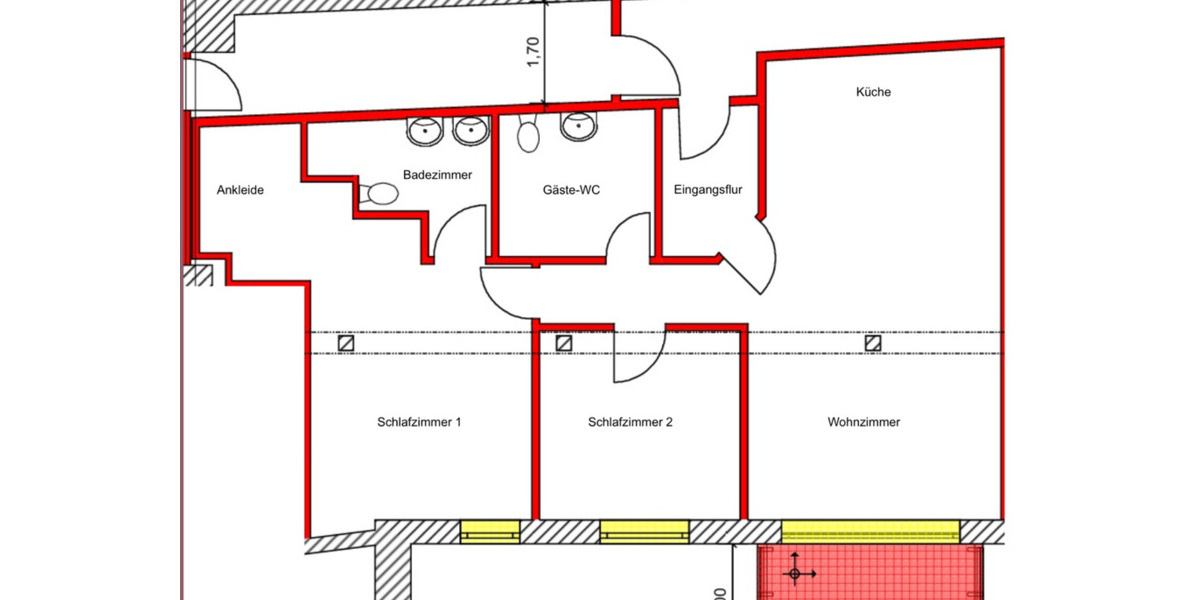Etagenwohnung Prüm - 3 Zimmer, 89 m&sup2;, 890&euro; | Angebot:25651786
