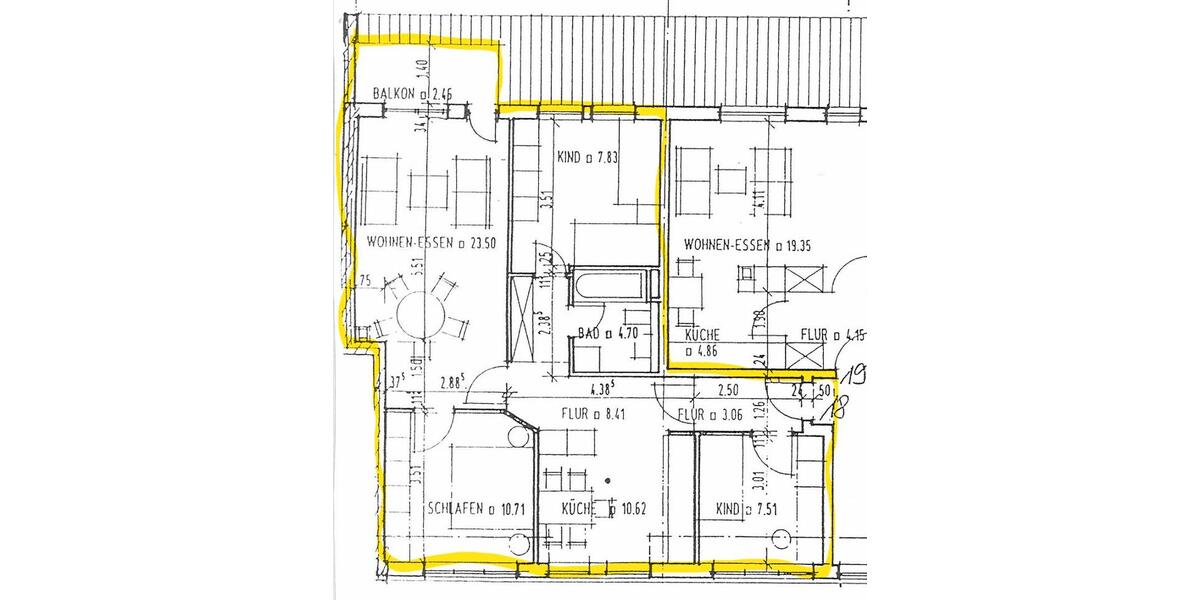 Dachgeschoßwohnung Glückstadt - 4 Zimmer, 83 m&sup2;, 647&euro; | Angebot:26564702