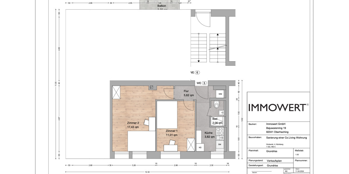 Wohnen auf Zeit Nürnberg Eberhardshof - 1 Zimmer, 11 m&sup2;, 440&euro; | Angebot:24946741