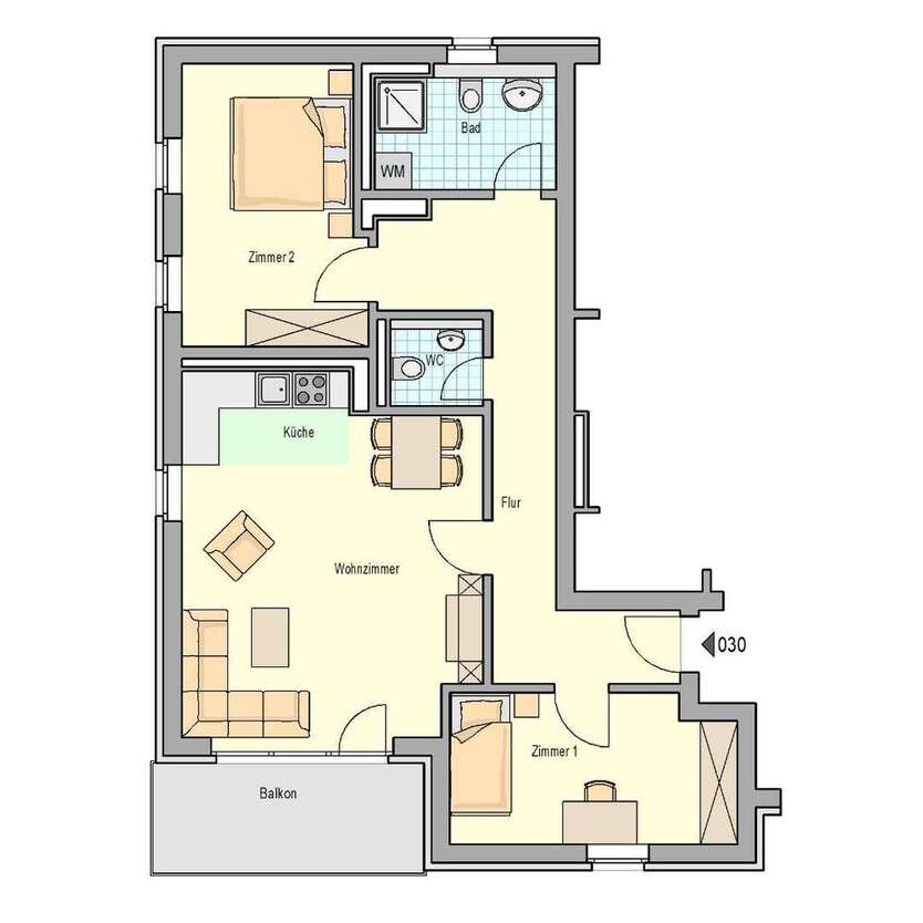 Wohnung zum Mieten in Nürnberg 893,09 € 77.66 m²