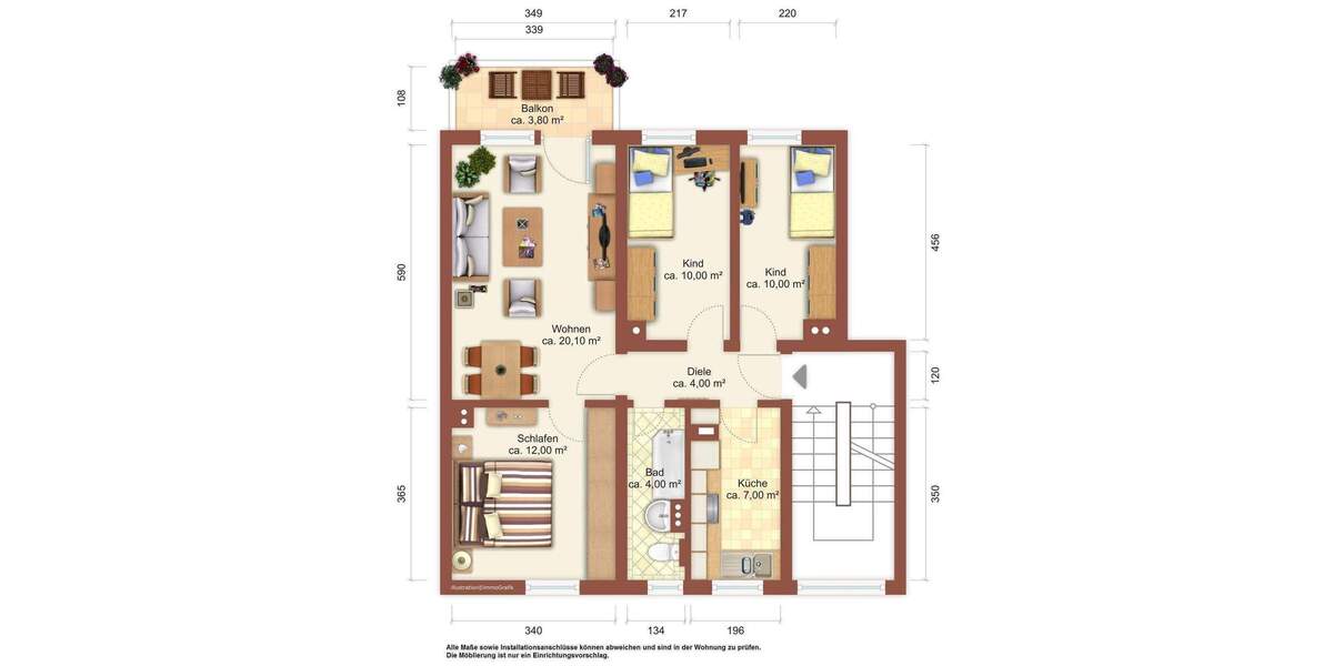 Etagenwohnung Löbau Altlöbau - 4 Zimmer, 70 m&sup2;, 398&euro; | Angebot:25696508