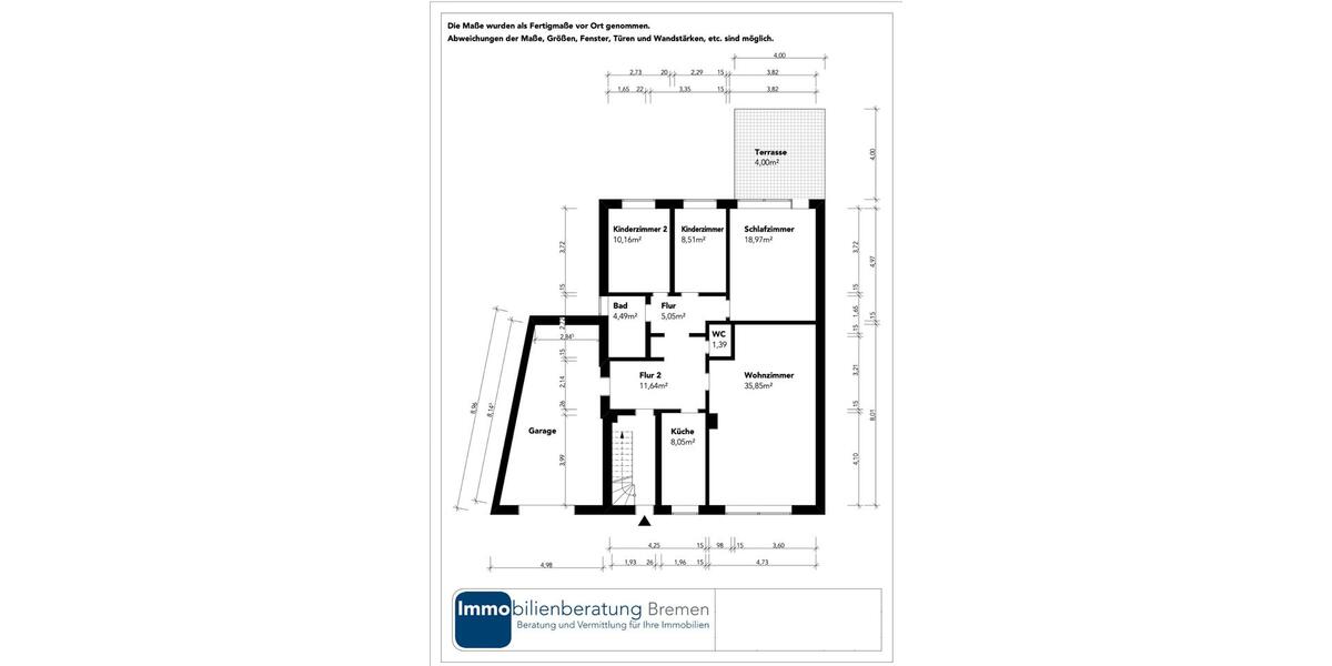 Erdgeschoßwohnung Verden (Aller) - 4 Zimmer, 108 m&sup2;, 1.000&euro; | Angebot:26547774