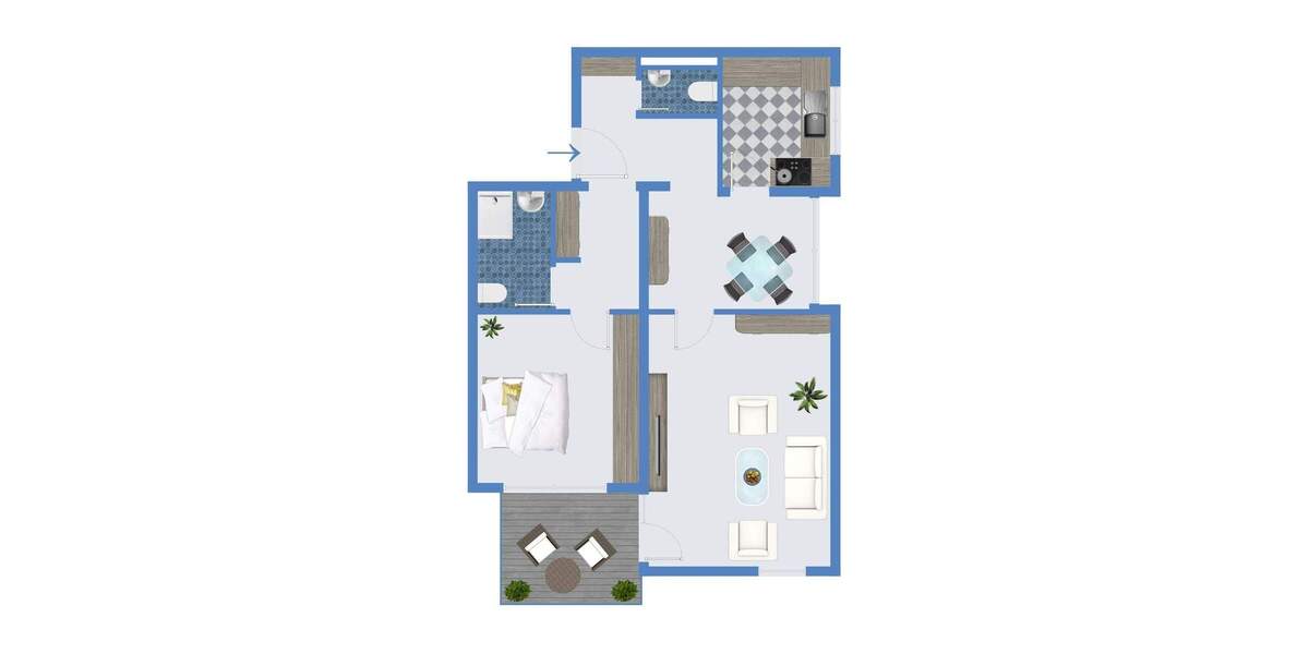 Etagenwohnung Frankenthal (Pfalz) Mörsch - 2 Zimmer, 69 m&sup2;, 599&euro; | Angebot:26066322