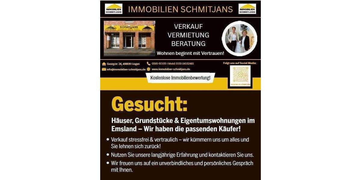 Gewerbeobjekt Lingen (Ems) Lingen - 2 Zimmer, 80 m&sup2;, 590&euro; | Angebot:26015840