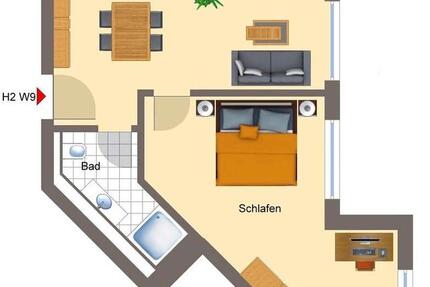 Wohnung Bingen am Rhein - 2 Zimmer, 59 m&sup2;, 800&euro; | Angebot:26236443
