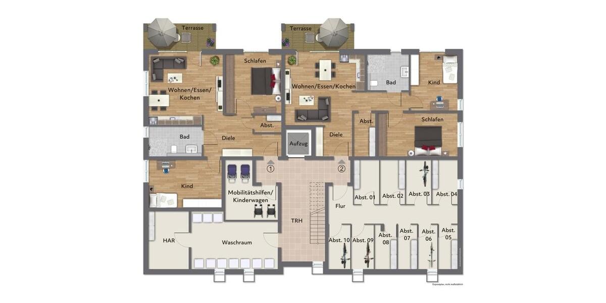 Etagenwohnung Betzdorf - 3 Zimmer, 116 m&sup2;, 1.160&euro; | Angebot:26528575