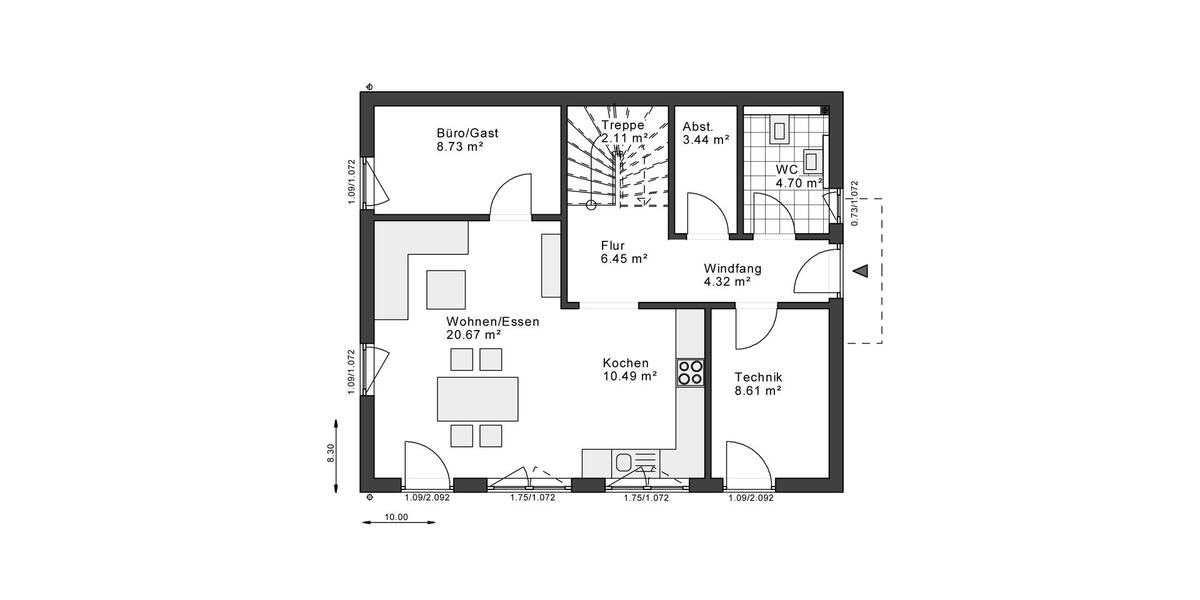 Einfamilienhaus Bad Hersfeld - 4 Zimmer, 140 m&sup2;, 2.240&euro; | Angebot:26702997