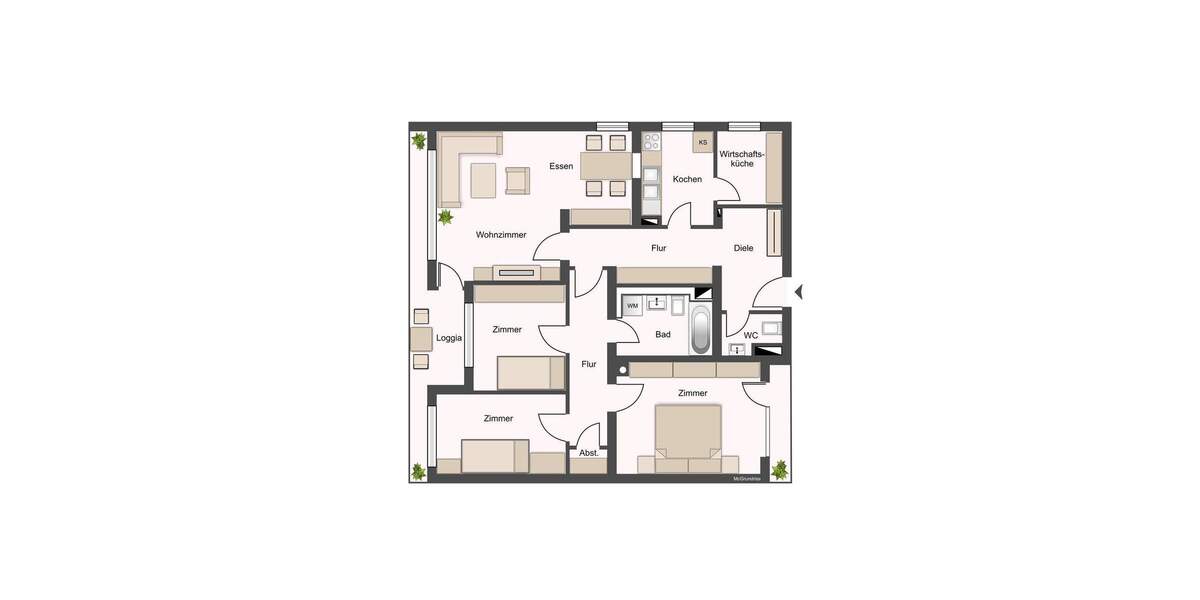 3-Zimmerwohnung in Wiesbaden Klarenthal 3 zimmer