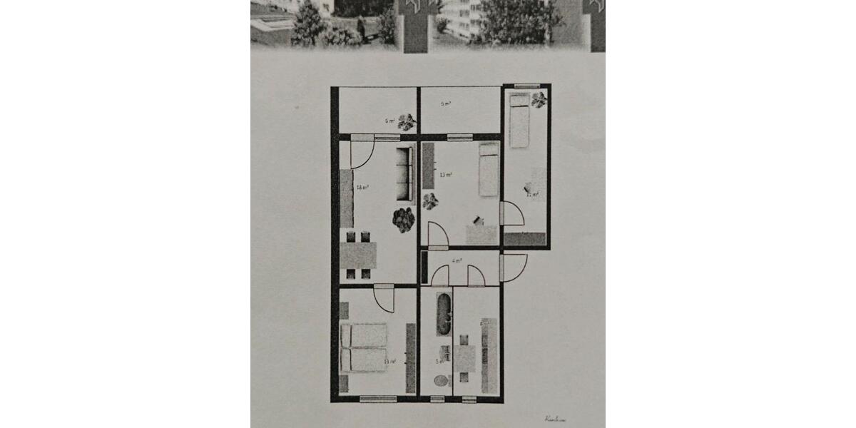 Etagenwohnung Marienberg - 4 Zimmer, 77 m&sup2;, 480&euro; | Angebot:24805757