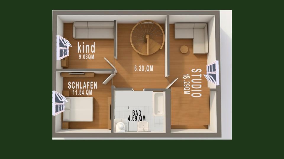 Lichtdurchflutete Penthouse-Maisonette mit wunderschöner Terrasse zimmer