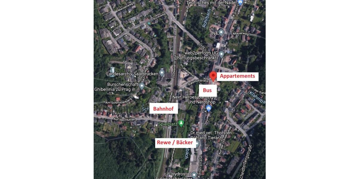 Etagenwohnung Saarbrücken Scheidt - 1 Zimmer, 63 m&sup2;, 300&euro; | Angebot:25932878