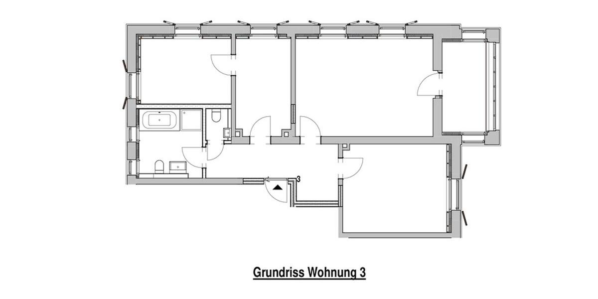 Etagenwohnung Wetzlar - 3 Zimmer, 84 m&sup2;, 1.245&euro; | Angebot:26442075