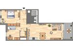 Etagenwohnung Essen Südviertel - 3 Zimmer, 85 m&sup2;, 1.059&euro; | Angebot:26297033