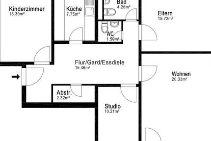 Wohnung Hannover Bothfeld-Vahrenheide - 4.5 Zimmer, 95 m&sup2;, 1.050&euro; | Angebot:25239113