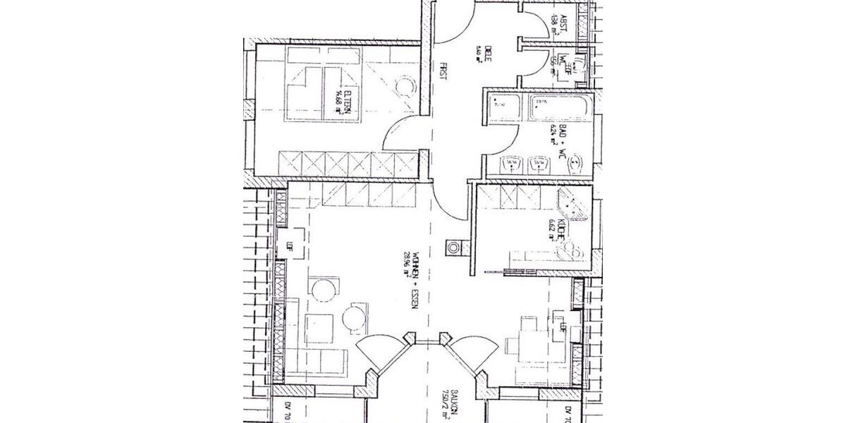 Etagenwohnung Tettnang - 2.5 Zimmer, 68 m&sup2;, 990&euro; | Angebot:26679248