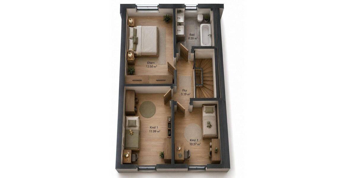Reihenmittelhaus Mering Sankt Afra - 6 Zimmer, 134 m&sup2;, 2.680&euro; | Angebot:26816358