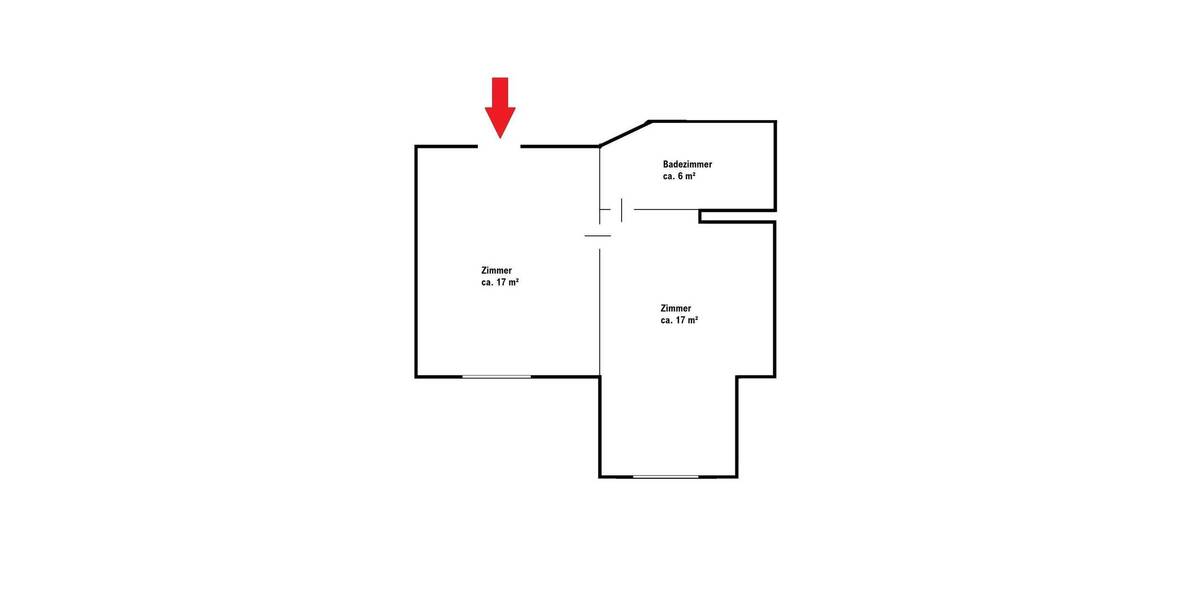 Etagenwohnung Bremen Gartenstadt Süd - 2 Zimmer, 40 m&sup2;, 465&euro; | Angebot:26037579