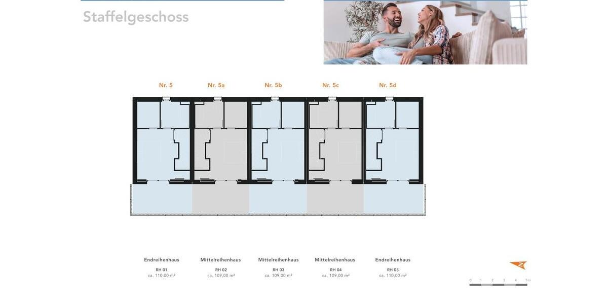 Reihenhaus Quickborn - 4 Zimmer, 109 m&sup2;, 1.750&euro; | Angebot:24771553