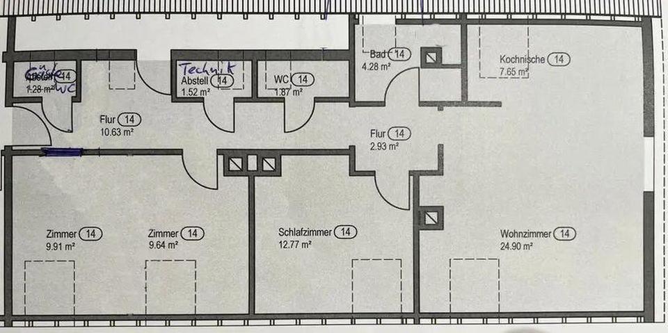 Dachgeschoßwohnung Ditzingen - 3 Zimmer, 88 m&sup2;, 1.190&euro; | Angebot:26600639