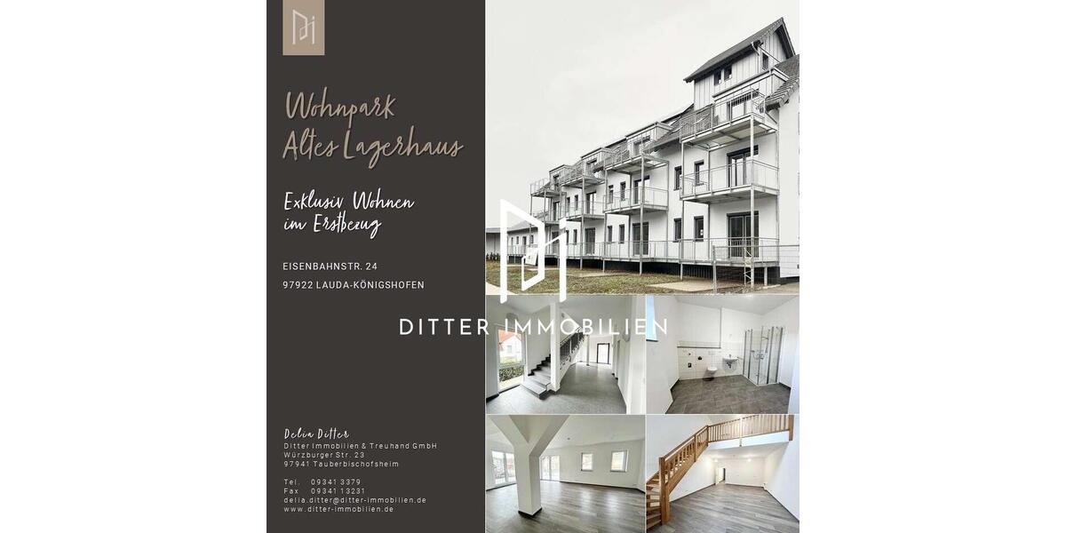 MIETE ERSTBEZUG - Exklusiv wohnen in Königshofen! 2-Zimmer-DG-Wohnung 2 zimmer