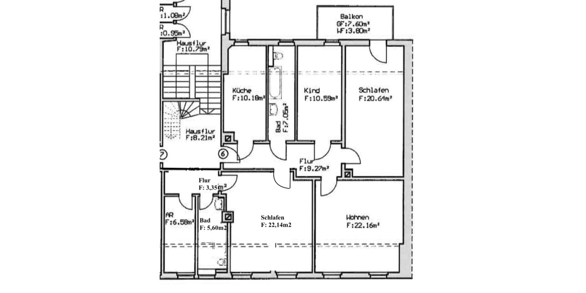 Etagenwohnung Döbeln - 4 Zimmer, 121 m&sup2;, 800&euro; | Angebot:26183314