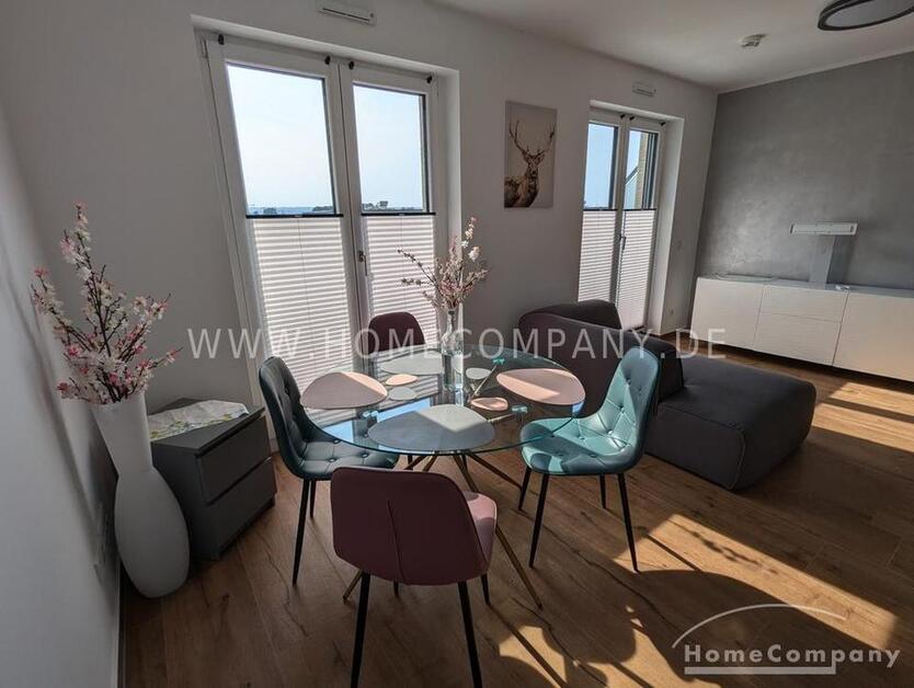 MöbliertFurnished 1-Zimmer Apartment in Dresden-Hafencity mit Balkon 2 Personen