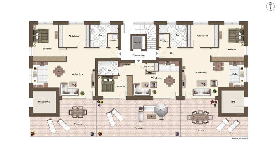 Etagenwohnung Loxstedt - 2 Zimmer, 79 m&sup2;, 1.025&euro; | Angebot:21235096