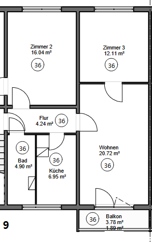 Etagenwohnung Zeithain - 4 Zimmer, 77 m&sup2;, 395&euro; | Angebot:25698924