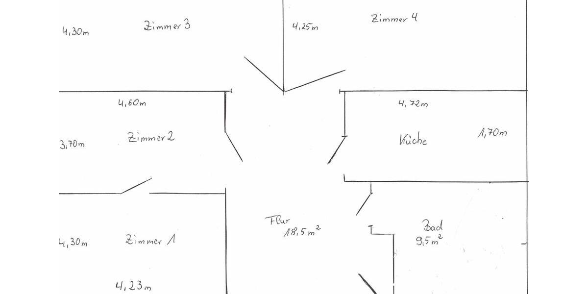 Dachgeschoßwohnung Waldheim - 4 Zimmer, 105 m&sup2;, 546&euro; | Angebot:24944110