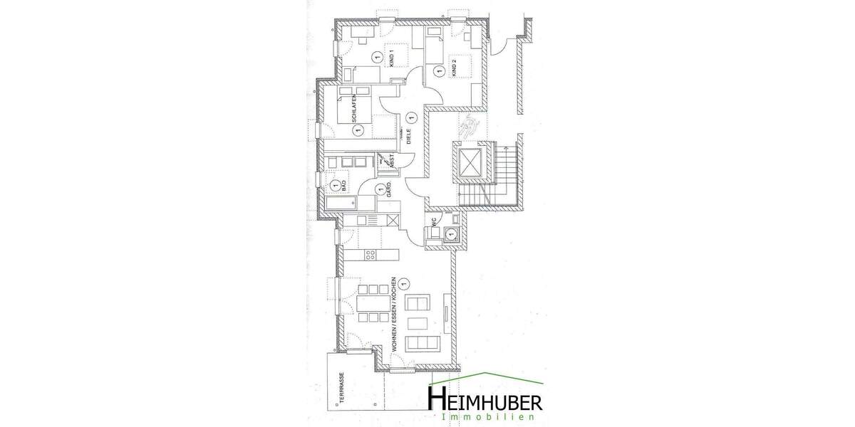Etagenwohnung München Ramersdorf-Perlach - 4 Zimmer, 108 m&sup2;, 2.200&euro; | Angebot:25896217