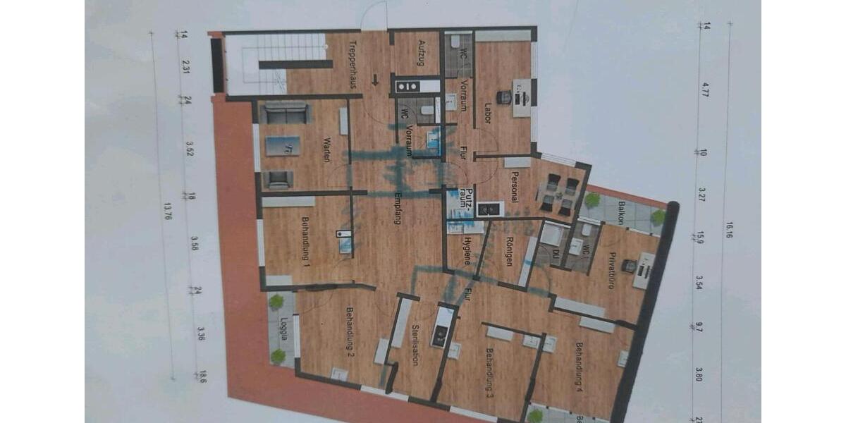 Praxis zu vermieten zimmer