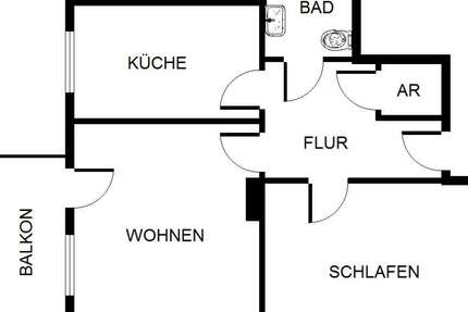Wohnung zum Mieten in Gelsenkirchen 389 € 58.07 m² 2 zimmer