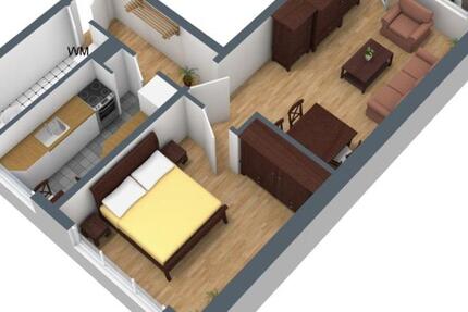 Wohnung Zeitz - 2 Zimmer, 49 m&sup2;, 298&euro; | Angebot:26223232