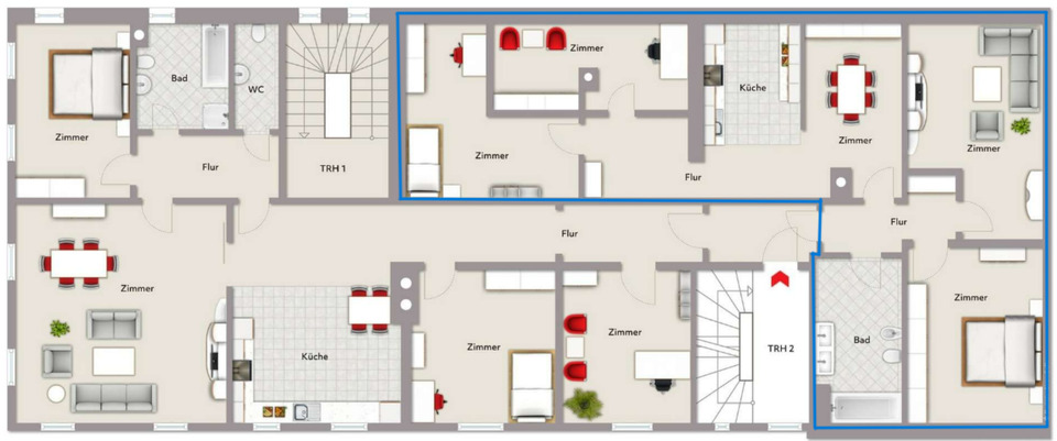 Etagenwohnung Pegnitz - 4 Zimmer, 115 m&sup2;, 800&euro; | Angebot:24867823