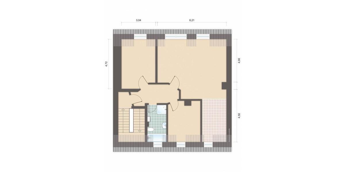 Dachgeschoßwohnung Schönebeck (Elbe) - 3 Zimmer, 71 m&sup2;, 490&euro; | Angebot:26647825