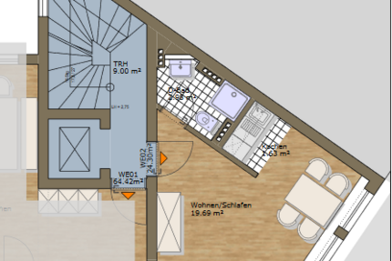 Wohnung Aachen Burtscheid - 1 Zimmer, 25 m&sup2;, 465&euro; | Angebot:26837921