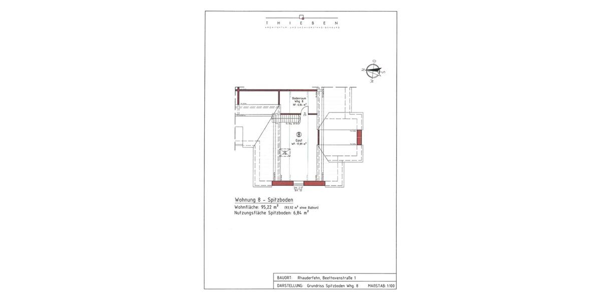 Etagenwohnung Rhauderfehn - 3 Zimmer, 97 m&sup2;, 1.115&euro; | Angebot:24534530